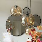 Design pendant light amber, Giada