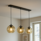Design pendant light amber, Giada