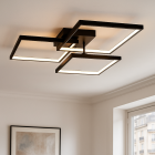 Modern ceiling light black, Giorgio, 38W, 2700K LED