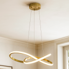 Design pendant light brass, Tanya