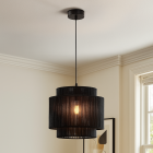 Rustic pendant light black, Sanny
