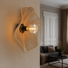 Rustic wall light brown, Annelot, with switch