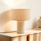 Modern table lamp beige, Timmy, with switch