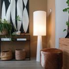 Modern floor lamp beige, Timmy, with switch