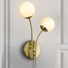 Design wall light brass, Stacy
