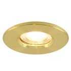 Modern bathroom recessed downlight brass, Jule, IP65