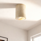 Concrete surface mounted downlight beige, Marcella