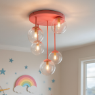 Design ceiling light pink, Stacy