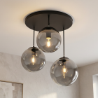Design ceiling light black, Dolf
