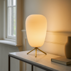 Modern table lamp white, Davide, with switch