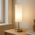 Modern table lamp white, Gaya, with switch