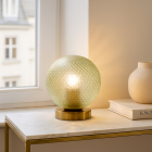 Retro table lamp green, Johnson, with switch