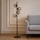 Design floor lamp grey, Remo, with switch