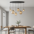 Design pendant light amber, Dolf