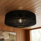 Rustic ceiling light black, Pippa