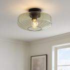 Design flush ceiling light green, Sevda