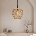 Rattan pendant light brown, Irene