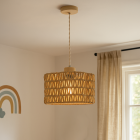 Paper pendant light brown, Mickey