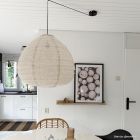 Rustic pendant light beige, Leila