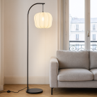 Modern floor lamp cream, Deborah, with switch