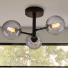 Modern bathroom ceiling light black, Amer, IP44