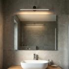 Modern mirror lighting black, Haiko, 8W, 3000K LED, IP44