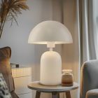Modern table lamp white, Isha, with switch