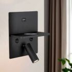 Modern wall light black, Isabella, 3W, 3000K LED, with switch