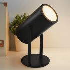 Modern rechargeable table lamp black, Elko, 2W, 3000K LED, with switch