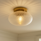 Retro ceiling light brass, Valesca