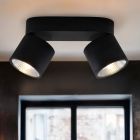 Modern ceiling spotlight black, Thomas