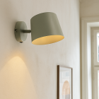 Modern wall spotlight green, Rinke, with switch