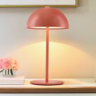 Retro table lamp terracotta, Douwe, 4W, dim to warm LED, with touch dimmer