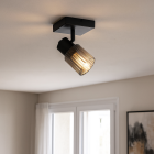 Retro ceiling spotlight grey, Omer