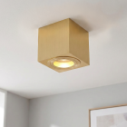 Metal surface mounted downlight brass, Alion, IP44