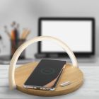 Wooden table lamp plastic, Erhan, 2W, 3000K LED, with switch