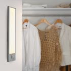 Silver wardrobe light plastic, Ilana, 1W, 3000K LED