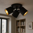 Black ceiling spotlight modern, Koge
