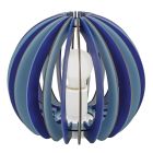 Wood children's table lamp blue, Babette