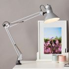 Metal clip spotlight grey, Katharina, with switch