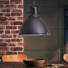 Industrial pendant light black, Alexi