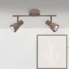 Metal ceiling spotlight copper, Rieko