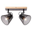 Wood ceiling spotlight black, Havin