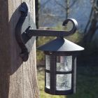 Classic outdoor light rust coloured, Zuleyha, IP44
