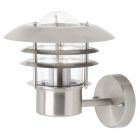 Metal outdoor light chrome, Ajlina, IP44