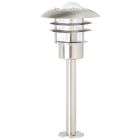 Metal outdoor light chrome, Ajlina, IP44