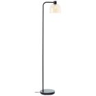 Retro floor lamp amber, Ubah, with switch