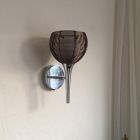 Modern wall light bronze, Amela, with switch