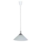 Glass pendant light white, Elisa