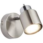 Modern wall light nickel, Fenne